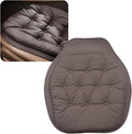 ontto Cooling Car Seat Cushion,Universal Auto Front Bottom Seat Cover for Most Vehicles,PU Leather Seat Protector Refreshing and Non-Slip Seat Pad,Dark Brown(1 PC)