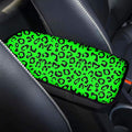 Produced Leopard Bling Bling Auto Armrest Console Cushion Neoprenel Arm Rest Padding Protective Case Car Decor Accessories for Women