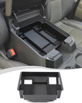 Hoolcar Center Console Organizer for 2022-2025 Chevy Silverado/GMC Sierra 1500 Middle Console Armrest Storage Box Tray Organizer (Full Console w/Bucket Seats ONLY), Black
