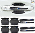 8PCS Stylish 4X4 Mountain Car Door Handle Scratch Protectors, Tri-Color 3 Colors Carbon Fiber Handle Bowl Sticker, Universal Paint Guard Cover