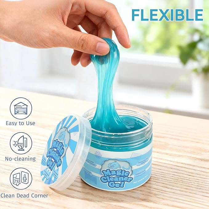 2PCS Car Cleaning Gel Car Clean Putty Car Accessories, Universal Car Interior Cleaner Slime, Cleaning Kit Supplies, Auto Detailing Tools Car Accessories, Dust Remover Gifts for Men Women