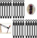 [20Park]UMUST Silicone Cable Ties, Reusable Cable Management Organizer, Cord Tie,Multipurpose Elastic Cord Organizer for Bundling and Fastening Cable Cords Wires(black)