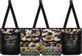 CLOHOMIN Aztec Trunk Organizer for Sedan SUV Van Brown Cow Print Car Organizer Sunflower Cargo Storage with 4 Pockets Foldable Car Trunk Storage Bag Auto Interior Accessories