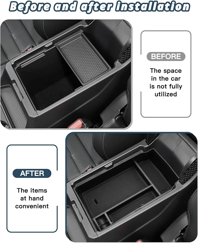 Ruiya 2026 CRV Center Console Organzier for Honda CRV 2026 Accessories ABS Material Armrest Console Glove Tray Compatible with 2026 Honda CRV LX/EX/EX-L/Hybrid(Sport/Sport-L/Sport Touring/TrailSport)