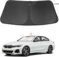 Windshield Sun Shade Custom Fit for 2019-2024 2025 BMW 3 Series Accessories Foldable Sunshade Sun Blocker Protect Car from Sun Rays & Heat Damage Keep Car Cooler