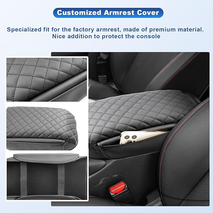 CDEFG 2023 2024 2025 2026 Accord Center Console Cover, for 2023-2026 Honda Accord Hybrid Accessories Armrest Cover Center Console Pad Arm Rest Cushion Central Consola Cover