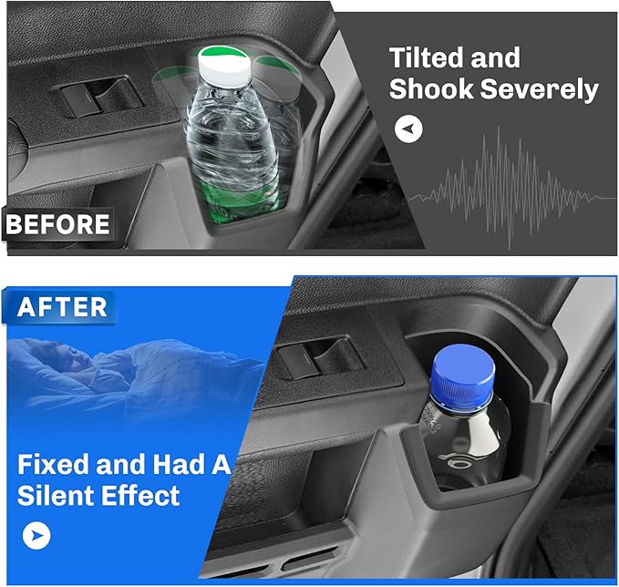 SXCY for 2025 2026 Toyota 4Runner Rear Door Cup Holder Insert 2025 2026 4Runner Accessories Silicone Cup Holder Limiter for 2026 Toyota 4Runner Console Drink Holder Adapter Non-Slip Drink Stopper