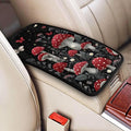 Car Center Console Armrest Cover Cute Mushroom Arm Rest Box Lid Cushion Pad Fantasy Butterfly Middle Console Arm Rest Covers Accessories