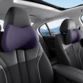 Xonhzam Car Headrest Pillow for Neck Support, Ultra Comfortable Neck Pillow for Driving, 2 Pack Car Neck Pillows with Adjustable Strap & Breathable Removable Cover, Fit Most Cars(Purple)