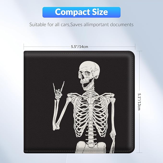 Pisypox Car Registration and Insurance Card Holder，Vehicle Glove Box Car Organizer，Accessories Case for Storing Driving Licences, Cards, Documents