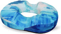 Donut Pillow for Hemorrhoids Seat Cushion for Tailbone Pain Relief - Blue Home Office Chair Cushion for Long Sitting Work - Memory Foam Car Seat Cushions for Driving Butt Pain Pressure