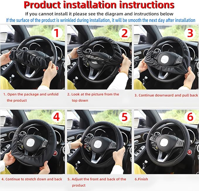 Zipelo Elastic Stretch Car Steering Wheel Cover, Leather Breathable Vehicle Steer Wheel Protective Guard, Anti-Slip Automotive Steer Wheel Protector Accessories, Universal for Most Cars (Purple)