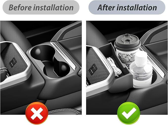 SKTU for 2025 2026 GMC Terrain Center Console Organizer for 2025 2026 GMC Terrain (Elevation/AT4/Denali) Cup Holder & Console Organizer GMC Terrain 2025 2026 Accessories Durable Cup Holder Organizer