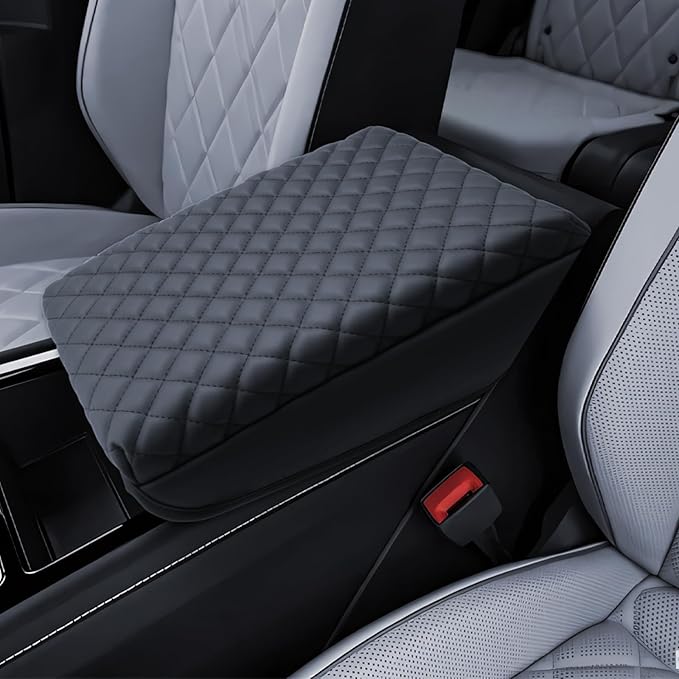 Armrest Cover for 2024 2025 2026 Volkswagen Atlas SE, SE with Technology, SEL, SEL Premium R-Line Accessories Center Console Middle Lid Pad Protector for Car Elbow Rest-Thickened