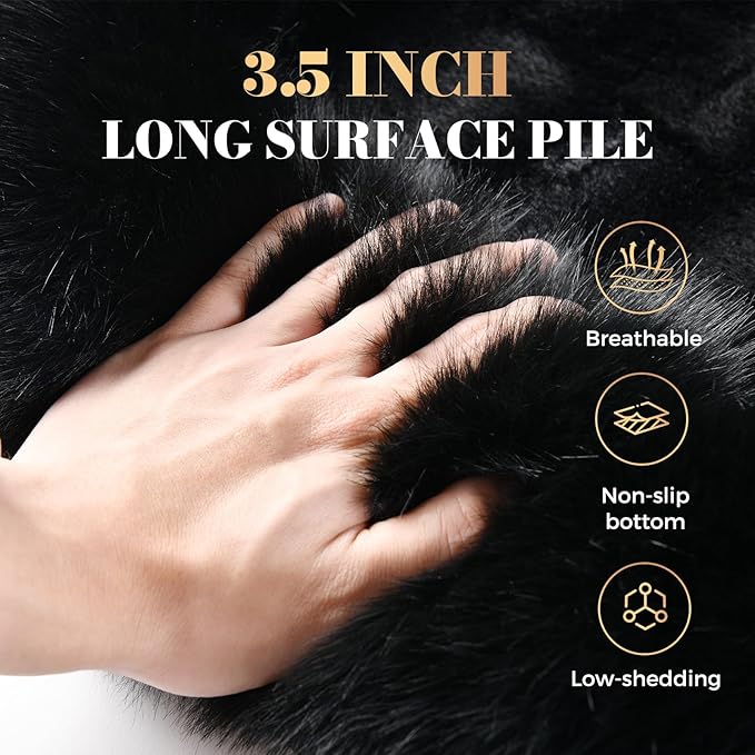 Coverado Fluffy Fur Car Seat Covers, Luxury Thickened Plush Car Seat Cushion Set, Warm Faux Sheepskin Seat Covers, Soft Fuzzy Car Seat Protector, Non-Slip Front Seat Covers Universal Fits Most Cars