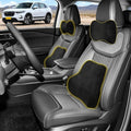 Car Neck & Lumbar Support Pillow Set for Honda HR-V, Soft Memory Foam Headrest & Back Cushion, Ergonomic Comfortable Seat Support for Daily Driving and Long Trips Car Interior Accessories