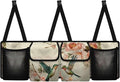 Hummingbirds Car Trunk Organizer Floral Flowers Trunk Hanging Storage Bag Multipurpose Cargo Bag for SUVs, Vans, Cars