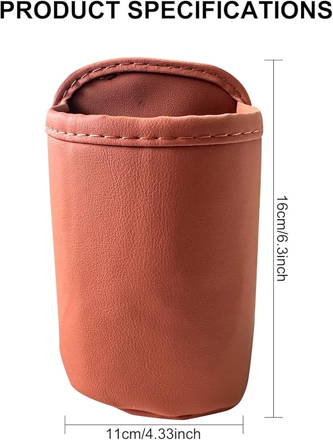 VOJKOREL Universal Door Water Cup Holder, car Multi-Function Storage Rack, car seat Back Beverage Holder, Suitable for Water Cups, Mobile Phones, Drinks, Coffee, etc.(Orange)