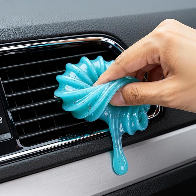2PCS Car Cleaning Gel Car Clean Putty Car Accessories, Universal Car Interior Cleaner Slime, Cleaning Kit Supplies, Auto Detailing Tools Car Accessories, Dust Remover Gifts for Men Women