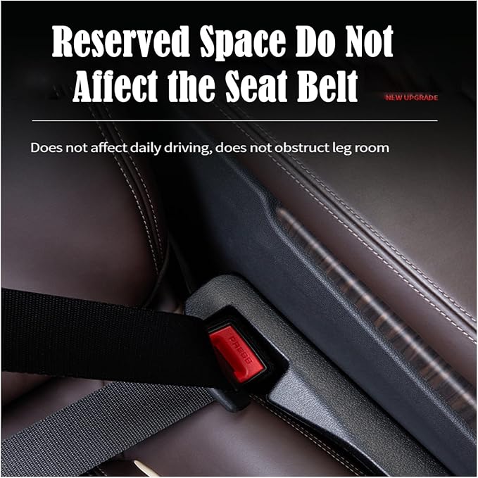 Berylins Car Seat Gap Filler Universal Fit Orgaziner for Car, SUV, Truck to Fill The Gap Between Side Seat and Console Stop Cellphone, Wallet, Keys, Coins from Dropping, 2 Pack (Black)