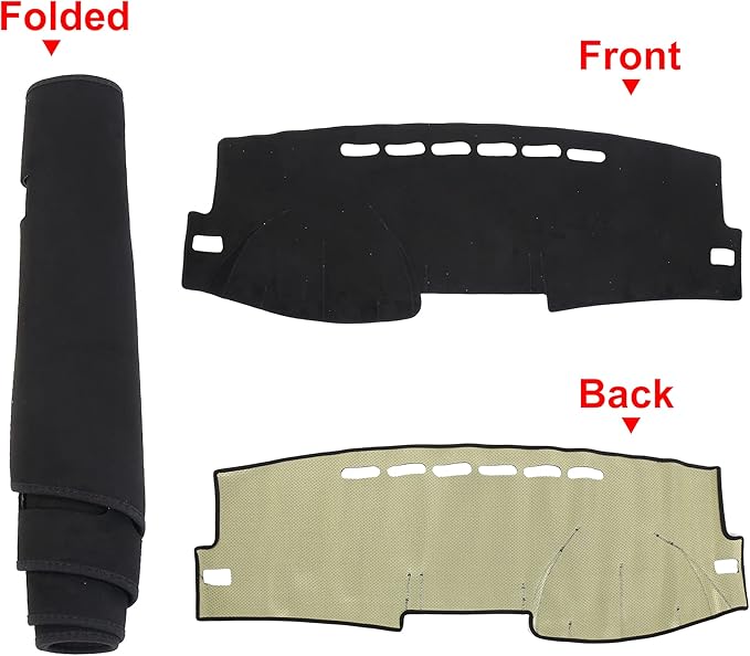 X AUTOHAUX Car Dashboard Cover Nonslip Mat Protector Pad Carpet for Toyota Corolla 2009 2010 2011 2012 2013