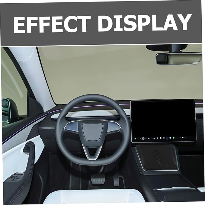 Tofficu Car Interior Accessory y Model Console Wireless Charging Pad Silicone Mat Phone Holder