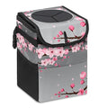 GVGHIDZ Car Trash Can – Multi-Purpose, Lightweight and Portable with Durable Water-Resistant Coating, No Installation Required, Practical and Ample Capacity, Variety of Colors.Cherry Blossom