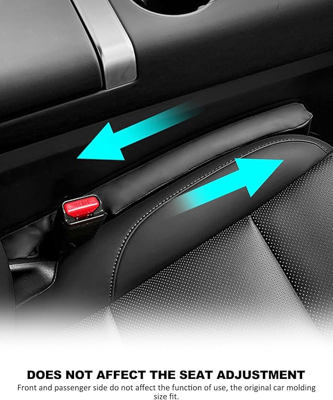Nosxxus Leather Car Seat Gap Filler Spacer Universal Seat Gap Filler Plug for Car SUV Truck Fit Organizer Fill The Gap Between Seat and Console Stop Things from Dropping