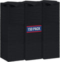 GLIMGLINT Black Microfiber Cleaning Cloth, 150 Pack Cleaning Rags, Cleaning Towels with 3 Color Assorted, 14"X12"