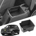 SKTU for 2020-2025 2026 Hyundai Venue Center Console Organizer Hyundai Venue 2023 2024 2025 2026 Accessories Container Armrest Insert Organizer ABS Tray Pallet with USB Hole and Coin Holder