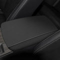 AOMSAZTO Console Covers for 2019-2024 2025 2026 Nissan Altima Armrest Covers for Nissan Altima Black with Black Stiches