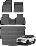 Cartist Floor Mats & Cargo Liner Custom Fit for Nissan Rogue 2021-2025 2026 (NOT for Rogue Sport) Accessories All Weather Cargo Liners Carpet Protection TPE Odorless