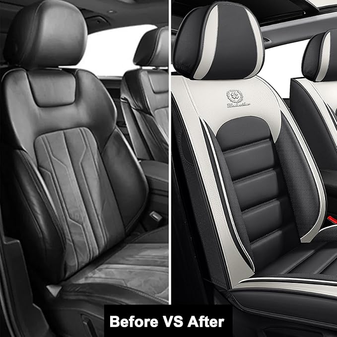 AREKA 2 Seat Covers for Subaru Crosstrek 2016-2026 Breathable Cars Seat Covers,Anti-Slip Waterproof Car Seat Protectors with Airbag,Automotive Vehicle Cushion with Storage Pockets (Standard,Gray)
