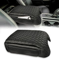 Center Console Cover Compatible with 2015-2020 F150, 2017-2022 F250 F350 F450, 2018-2024 Expedition Bucket Seat Console, 1.2'' Thickened Middle Console Cover with Pockets(Bucket Seat Only)