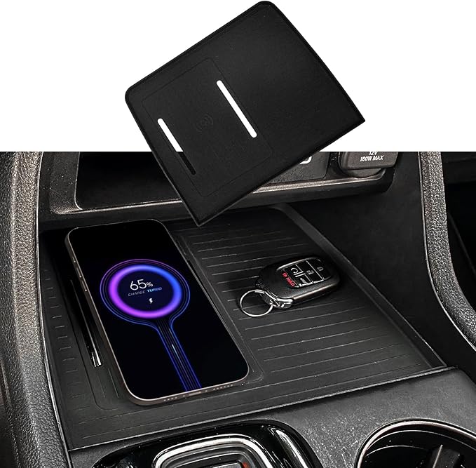 Center Console Mat Compatible with 2023-2025 2026 Honda Pilot 2026 Passport Interior Wireless Charging Mat Center Console Anti-Slip Protector Pad Silicone for 2024 Pilot Accessories