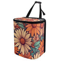 DISNIMO Abstract Groovy Flower Car Trash Can Easy-to-Install Car Accessory Interior, Leak-Proof Car Garbage Can Bin Organizer Storage Bag for The Back Seat of Any Cars, Sedans, SUVs & Trucks