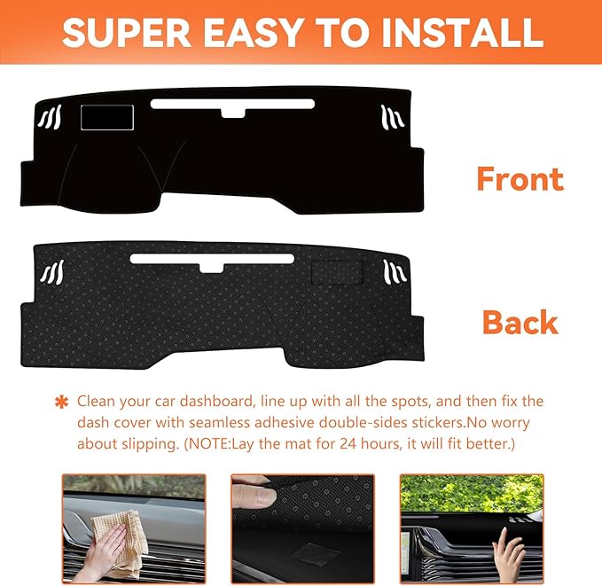 Dashboard Cover for 2025 2026 Toyota Camry, Non-Slip Dashboard Protector & Sunshield, UV-Blocking, Anti-Glare, Fade-Resistant Dash Mat Pad (with HUD Black Edge)