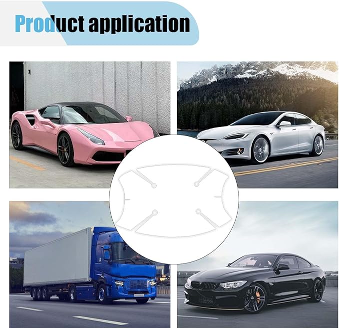 10PCS Transparent Car Door Handle Scratch Protector, TPU Invisible Protective Film, Car Door Bowl Guard Sticker, Paint Protection Sticker, Universal Car Handle Cup Sticker for Most Vehicles