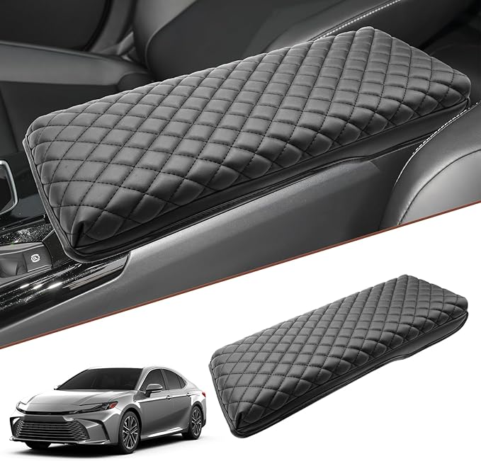 SKTU 2025 2026 Camry Center Console Cover for 2025 2026 Toyota Camry Armrest Cover 2025 2026 Camry (LE/SE/XLE/XSE) Seat Box Cover Toyota Camry 2025 2026 Accessories 2025 2026 Camry Hybrid Armrest Pad
