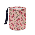 Brosoneto Hanging Car Garbage Bag Cute Cherry Printed for Car Front Seat, Back Seat, Floor, Garbage Bin Decoration Portable Car Rubbish Bin