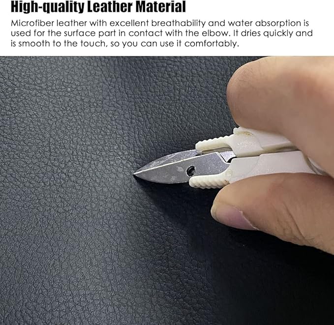 sportuli Center Console Cover Anti-Scratch Leather Armrest Pad Replace for 2019-2024 2025 Dodge RAM 1500 2500 3500, for All Makes & Models with Bucket Seats (Red Stitches)