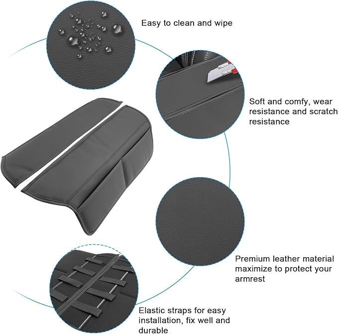 SXCY Compatible with Mazda CX50 Armrest Cover 2025 2026 Suitable for Mazda CX-50 2025 2026 Accessories 2023 2024 2025 2026 CX50 Center Console Cover(Black Line)