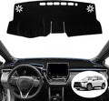 Dash Cover for Toyota Corolla Cross Accessories 2022-2025 2026 Dashboard Cover Mat Sunshade No Glare UV Rays Protector Nonslip Interior Pad （Black Trim）