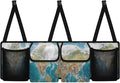 World Map Car Trunk Organizer Backseat Hanging Organizer with Pockets, Super Capacity Storage Solution Decoration for SUVs, Trucks, Vans, and Cars