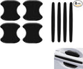 8 PCS Car Door Handle Protectors, Car Door Handle Scratch Protector Sticker, Universal for Most Cars (Black)