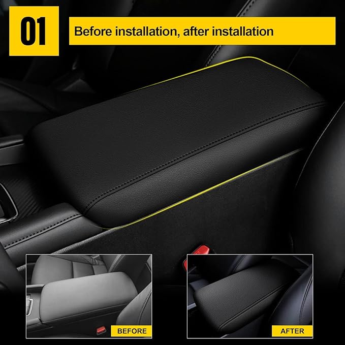 AOMSAZTO Console Covers for 2020-2024 Mazda Mazda3 Black