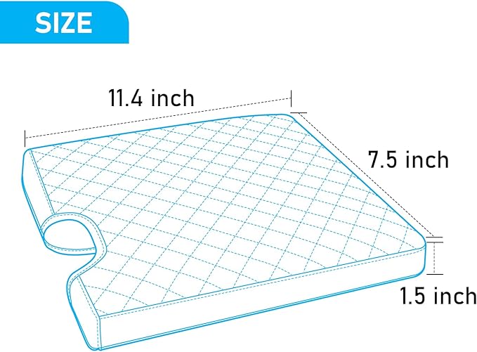 Center Console Armrest Cover for 2015-2025 Ford F150 F250 F350 F450 F550 with 40/20/40 Jump Seat, PU Leather Middle Console Cover Seat Box Lid Protective Cover Cushion Pad, Truck Accessories