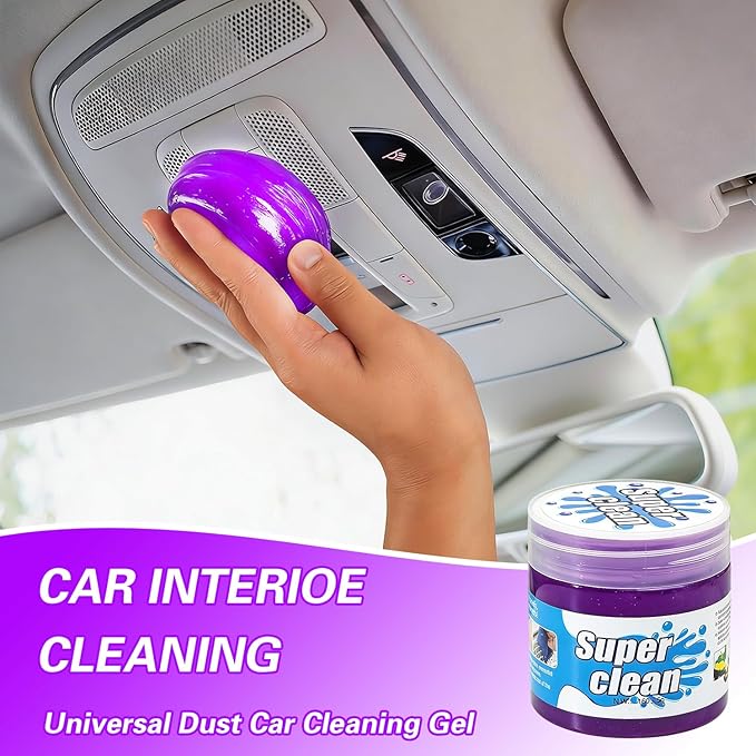 Car Cleaning Gel 2-Pack – Universal Car Cleaning Putty for Interior Detailing, Auto Cleaning Kit Slime & Dust Remover, Car Putty for Cleaning Vents, Dashboards & Keyboards, Gifts for Men & Women