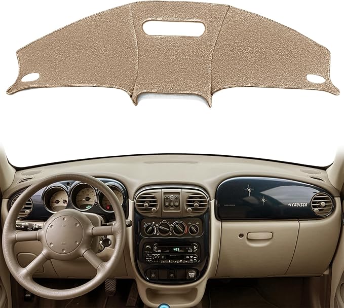 Yiz Dashboard Cover Dash Cover Mat Pad Custom Fit for Chrysler PT Cruiser 2001 2002 2003 2004 2005 (Beige) Y15