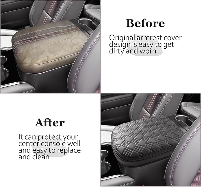 SKTU 2025 2026 Chevy Tahoe Center Console Cover for 2025 2026 Chevrolet Tahoe/Suburban Armrest Cover 2025 2026 Chevy Suburban Seat Box Cover 2025 2026 Chevy Tahoe Accessories Center Console Cushion